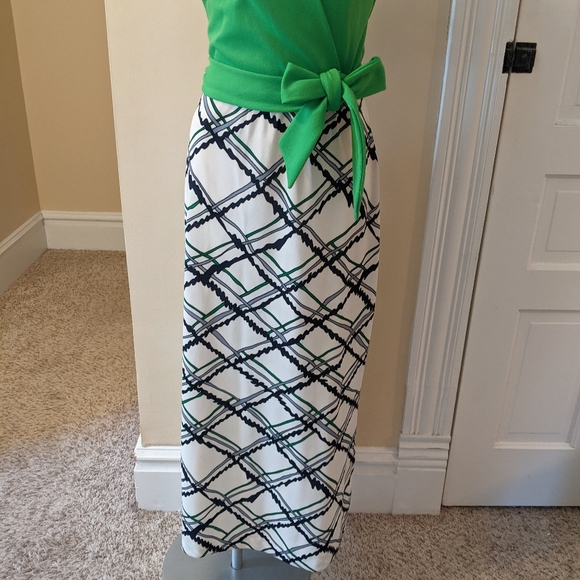 Vintage Flutterbye green and white halter dress - Picture 5 of 8